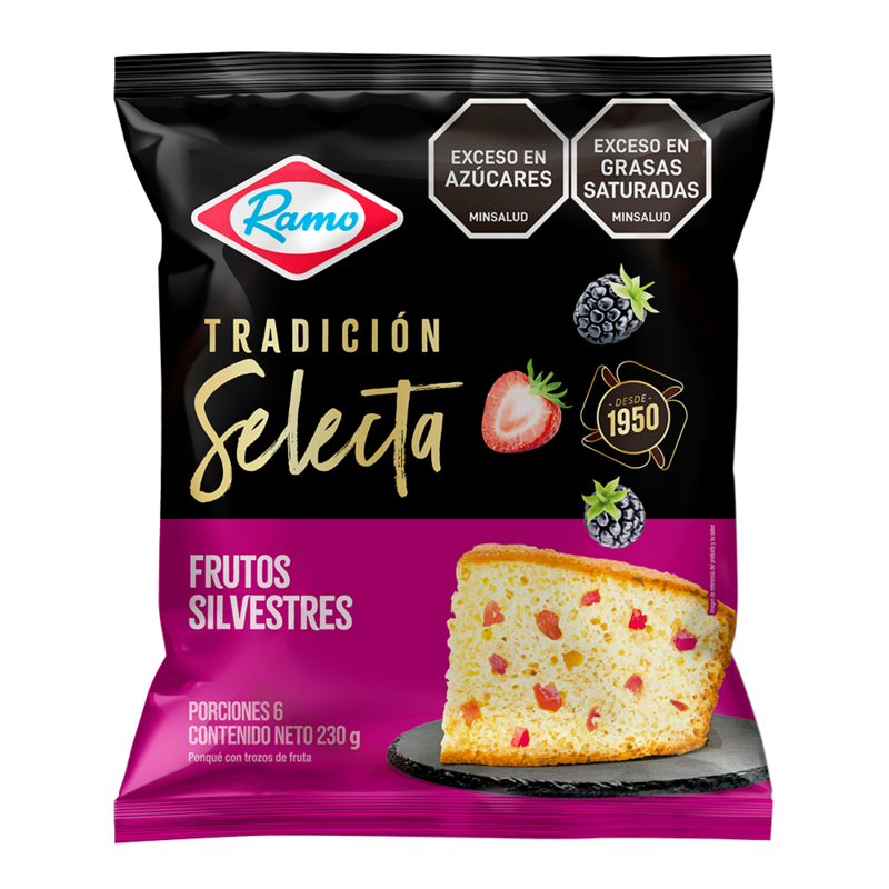 Ponque Ramo Tradición Selecta Frutos Silvestres 230Gr | SuperBooM